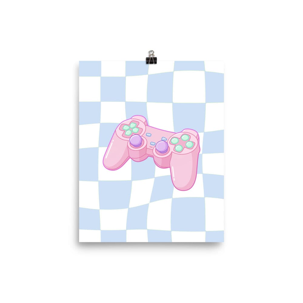 PS1 Controller | Poster | Retro Gaming Threads & Thistles Inventory 8″×10″