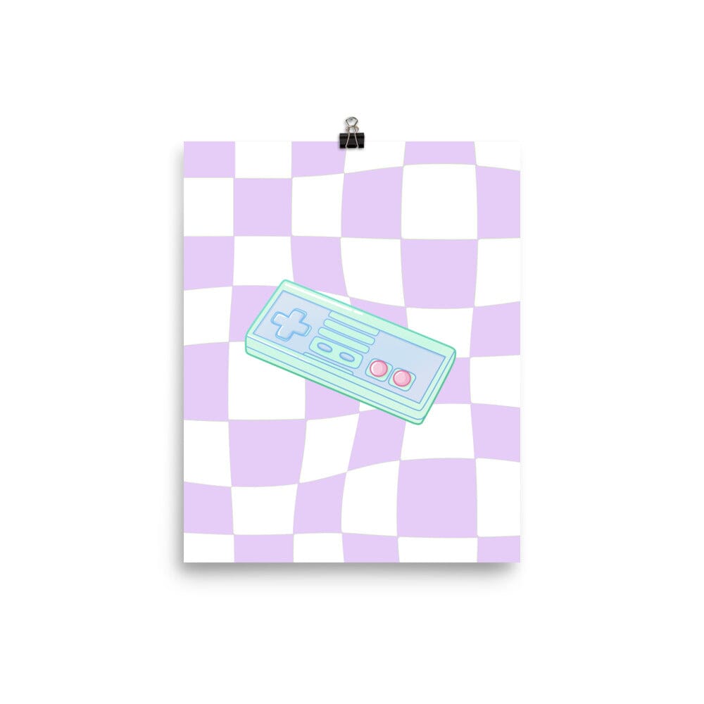 NES Controller| Poster | Retro Gaming Threads & Thistles Inventory 8″×10″