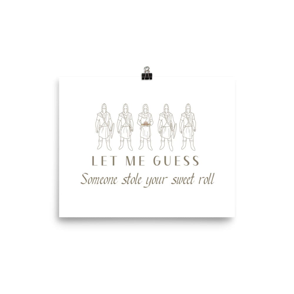 Sweet Roll | 30x40 cm Poster | Skyrim Unframed Prints Threads and Thistles Inventory