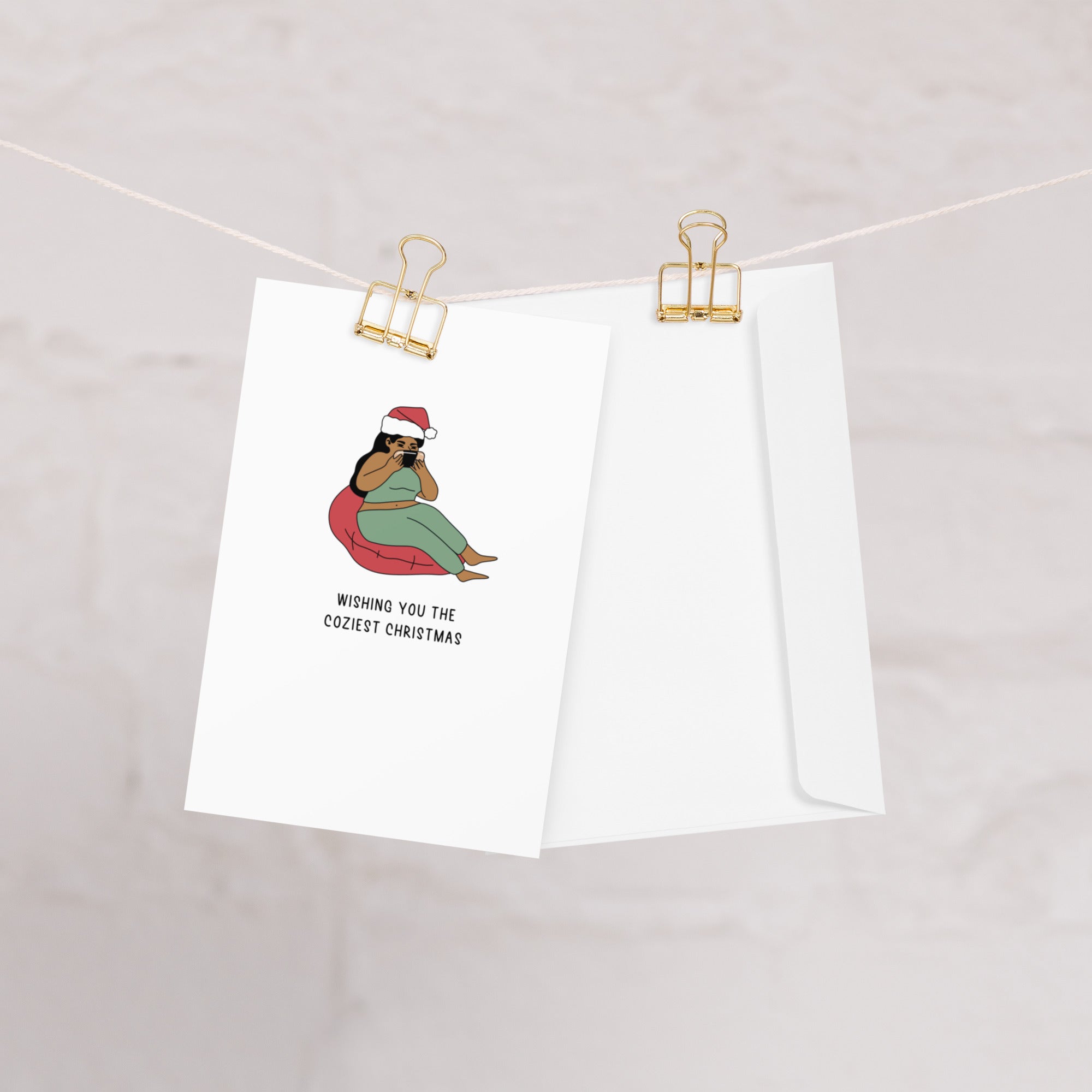 Cozy Christmas | 8x10 Greeting Card | Cozy Gamer Christmas Threads & Thistles Inventory
