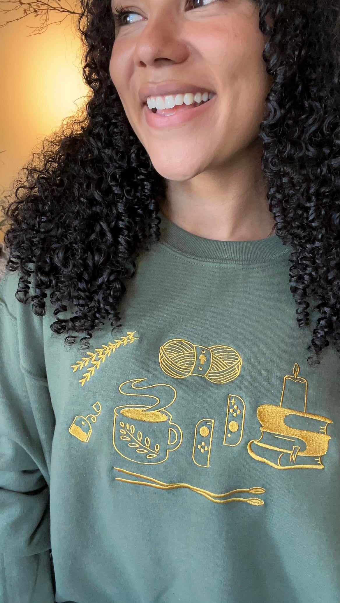 Cozy Hobbies | Embroidered Unisex Sweatshirt | Cozy Gamer Sweatshirts Threads & Thistles Inventory