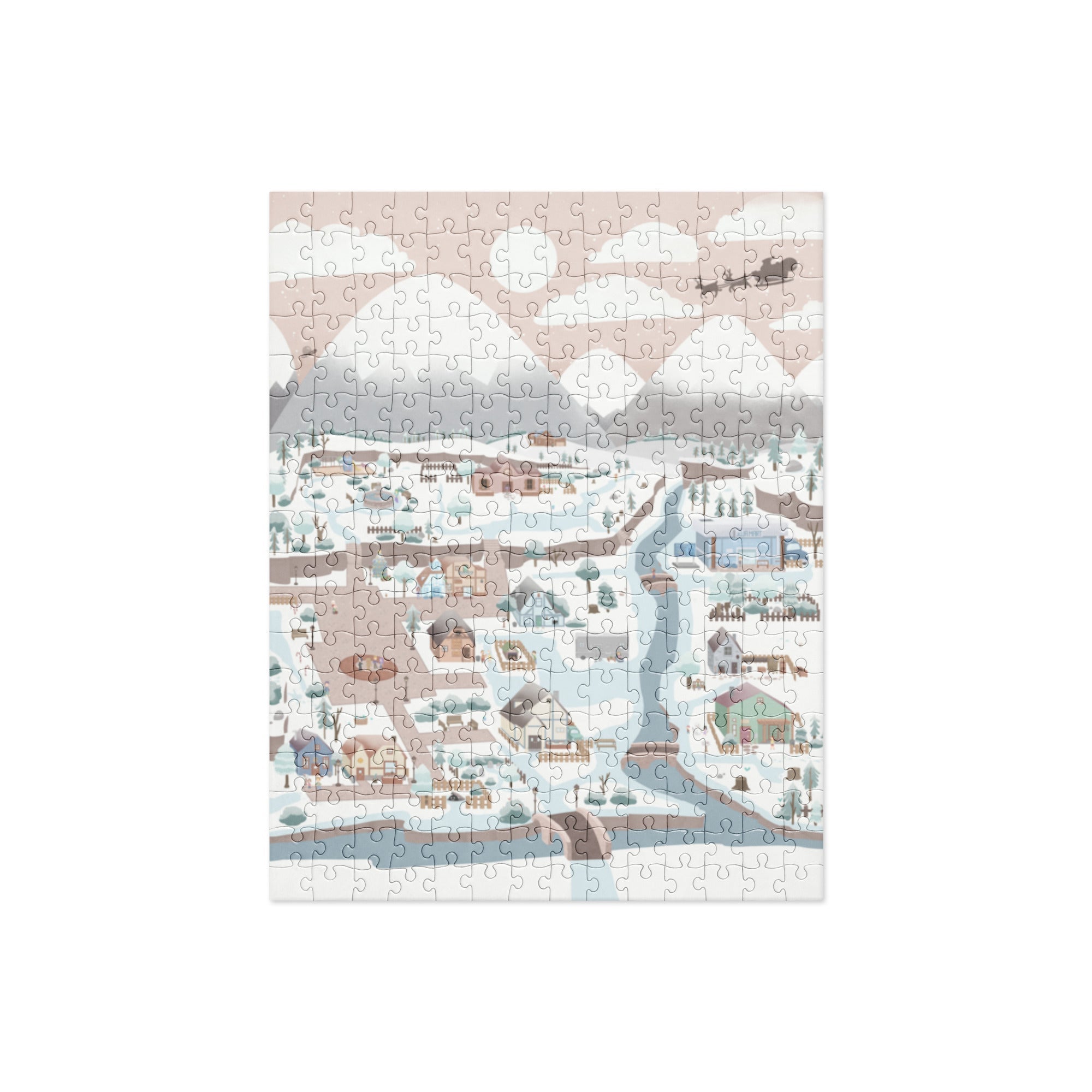 Winter Pelican Town | Cozy Gamer Christmas Jigsaw puzzle Puzzles Threads & Thistles Inventory