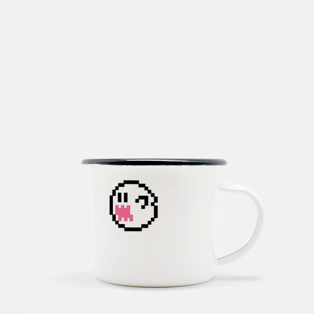 King Boo | Camp Mug 10 oz. | Mario Mugs Threads and Thistles Inventory