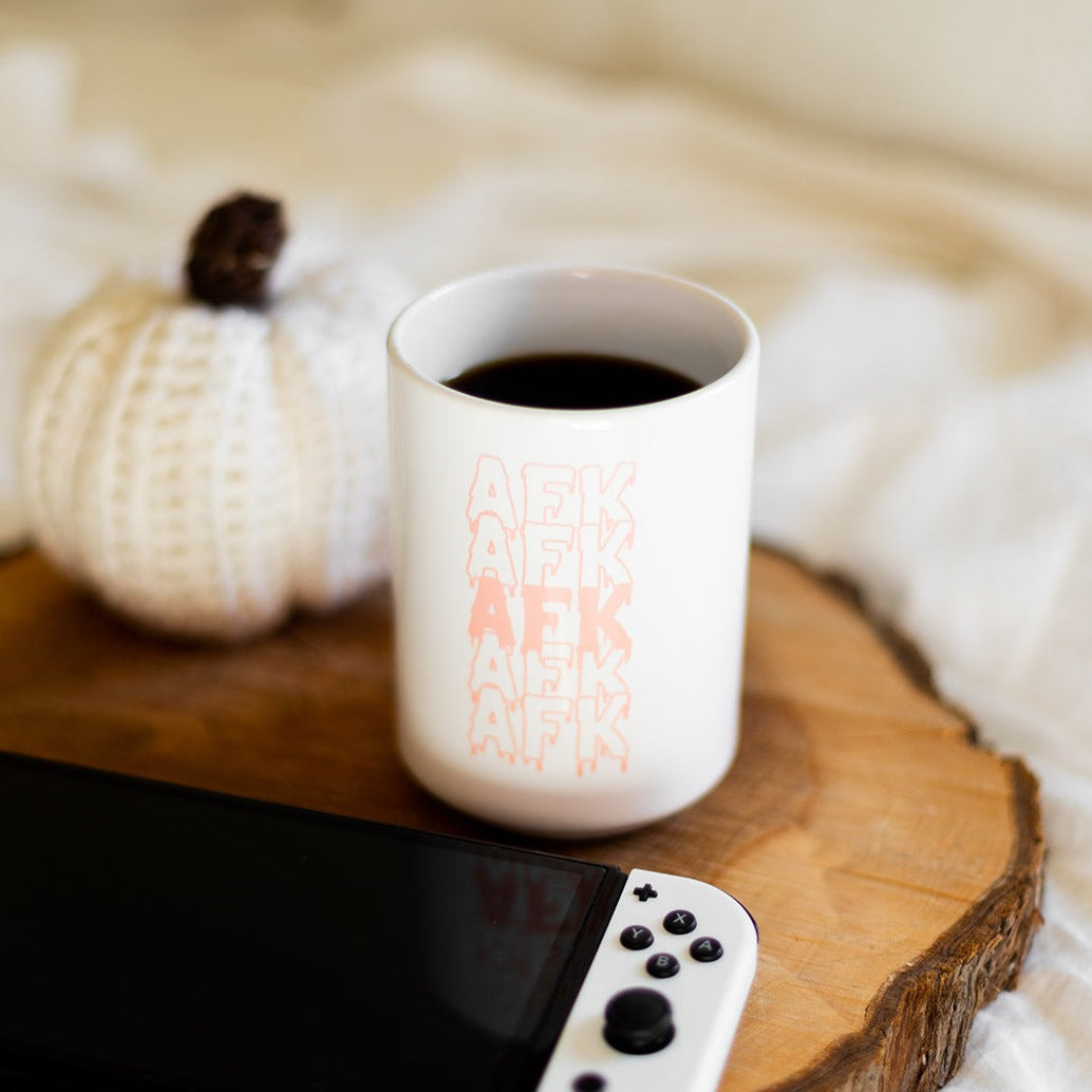 Drippy AFK | Fall Mug Deluxe 15oz. Mugs Threads & Thistles Inventory