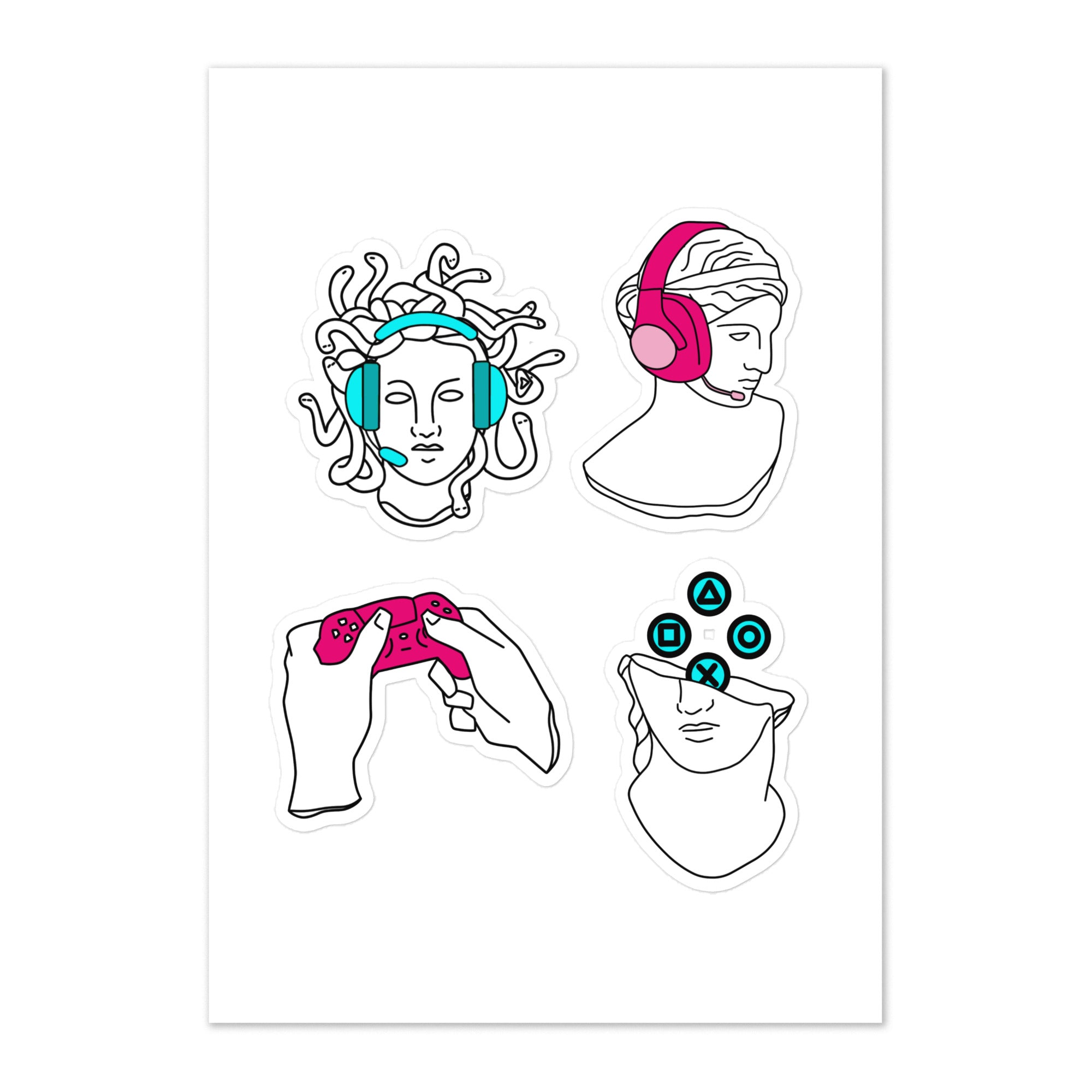 Feminist Gamer sticker sheet #2 Threads and Thistles Inventory
