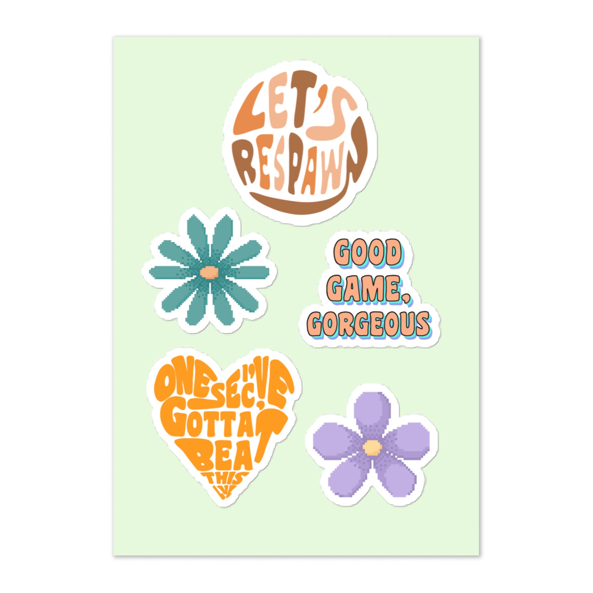 Groovy Gaming | Sticker sheet Threads and Thistles Inventory