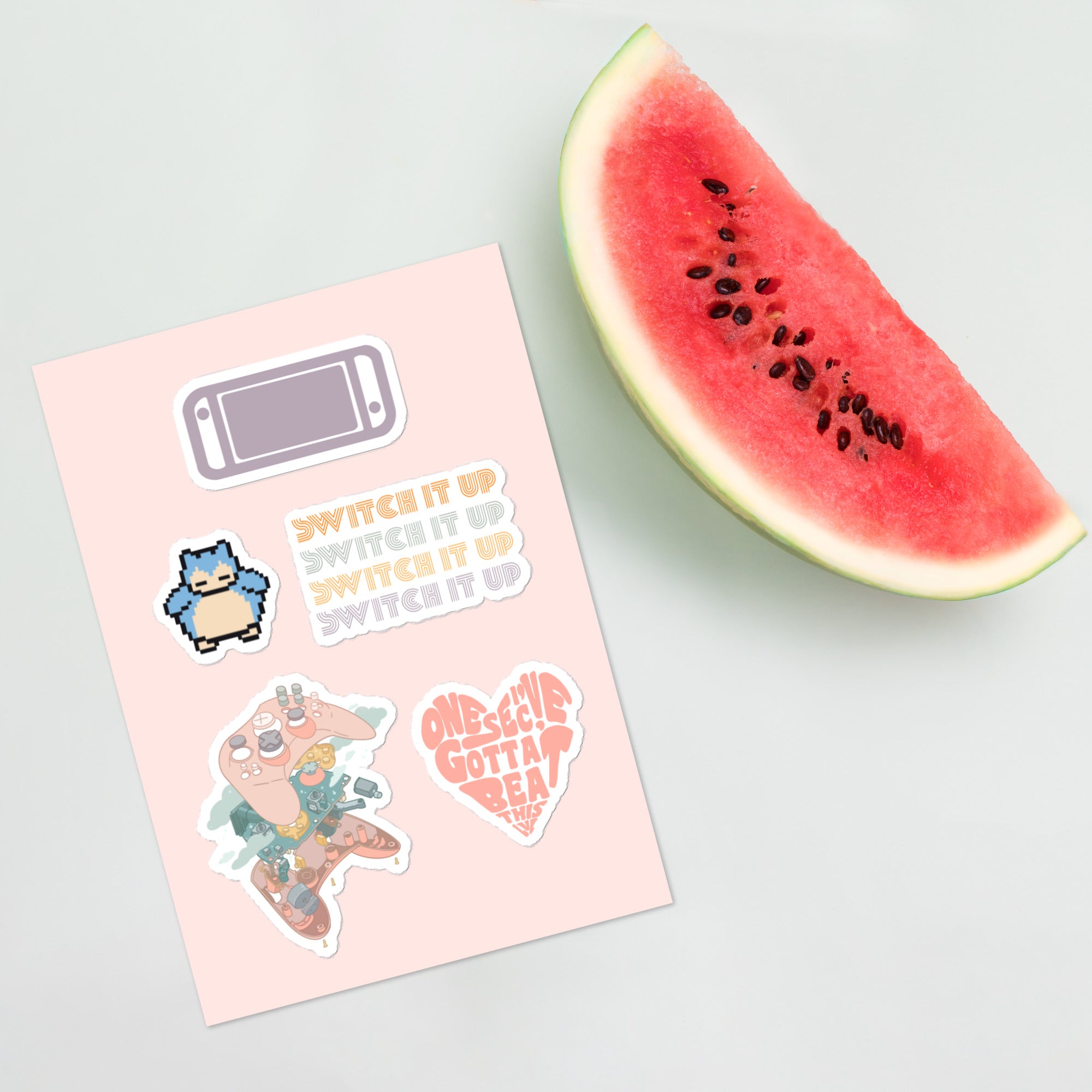 Pastel Gaming | Sticker sheet Threads and Thistles Inventory