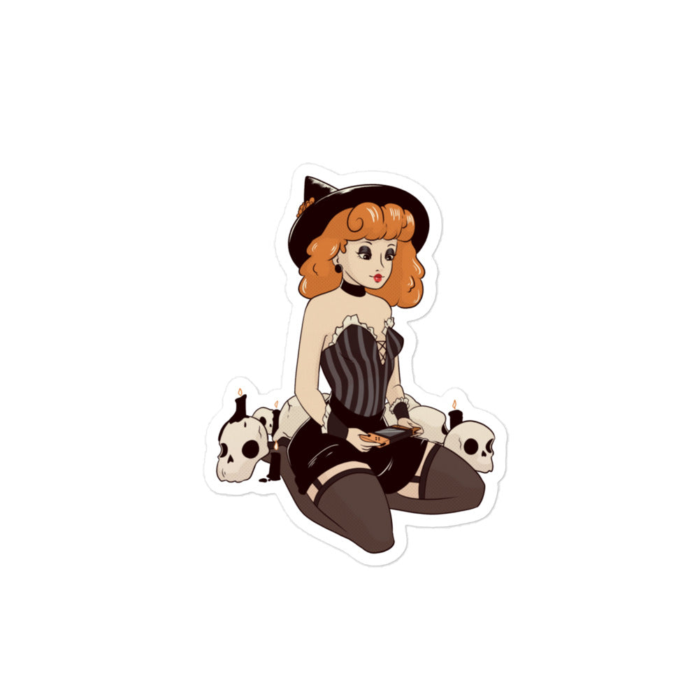 Game Time, Witches | Fall Bubble-free stickers Threads & Thistles Inventory