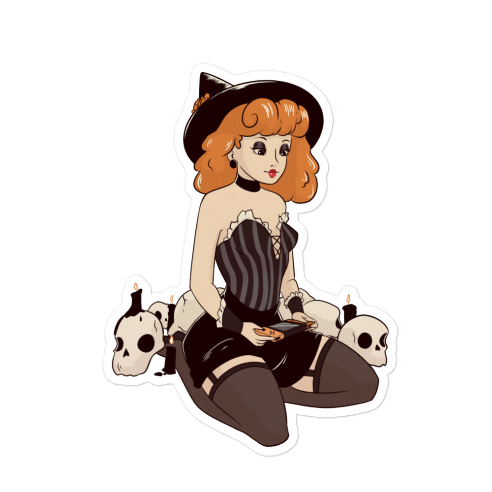 Game Time, Witches | Fall Bubble-free stickers Threads & Thistles Inventory