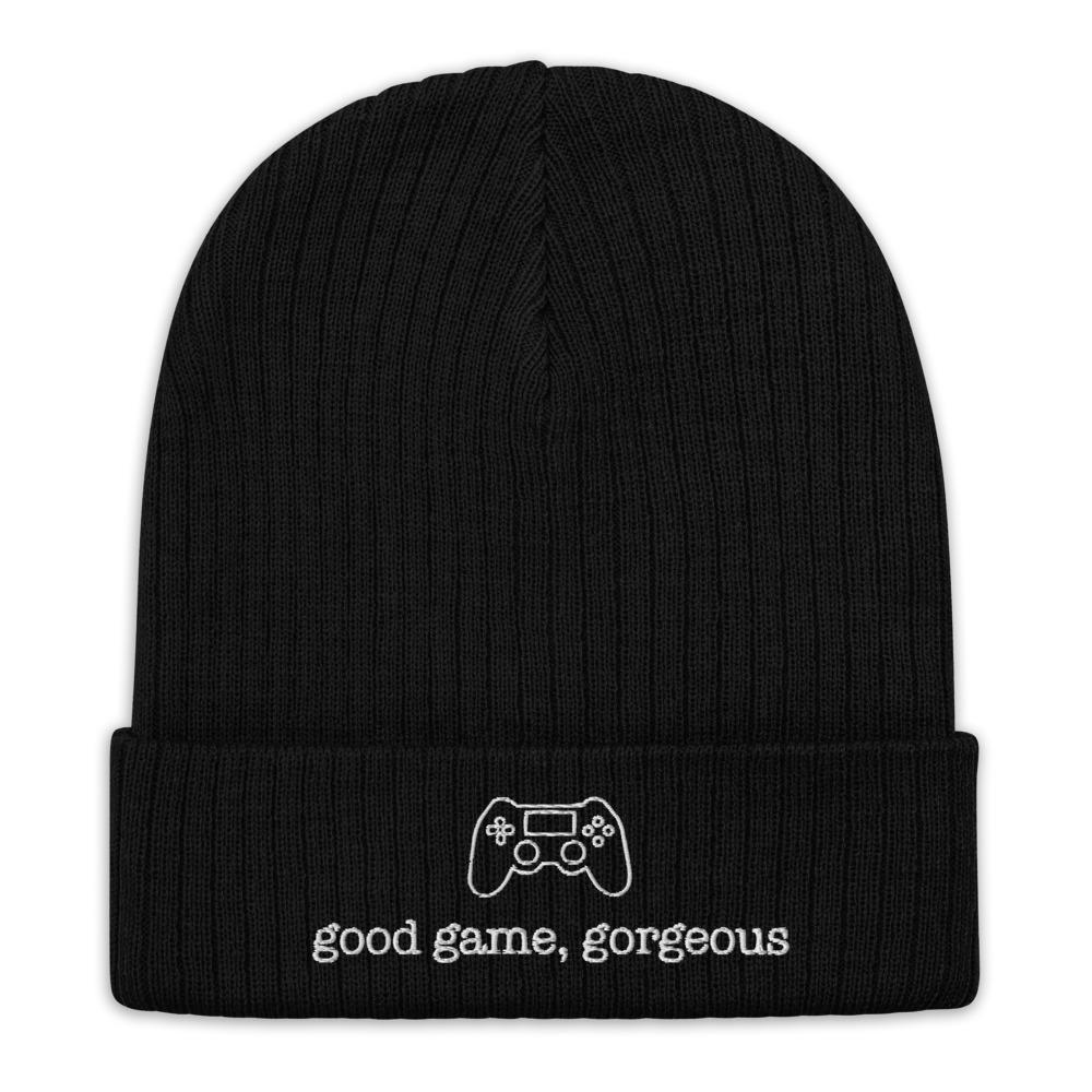 Good Game, Gorgeous | Recycled cuffed beanie Threads and Thistles Inventory Black