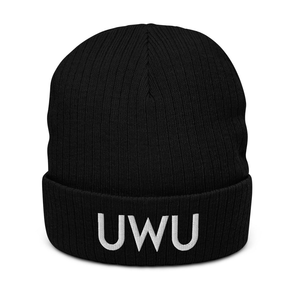 UWU | Recycled cuffed beanie Threads and Thistles Inventory Black