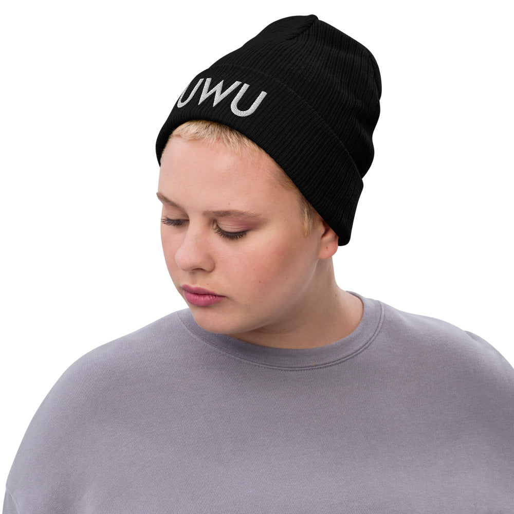 UWU | Recycled cuffed beanie Threads and Thistles Inventory