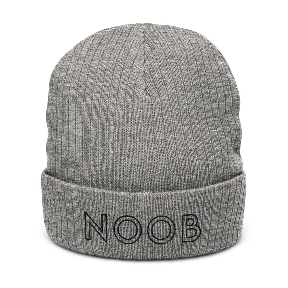 Noob | Recycled cuffed beanie Threads and Thistles Inventory Light Grey Melange
