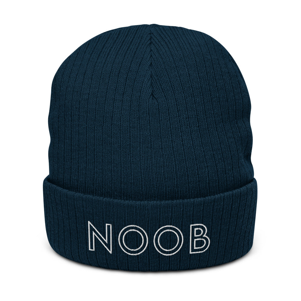 Noob | Recycled cuffed beanie Threads and Thistles Inventory Navy
