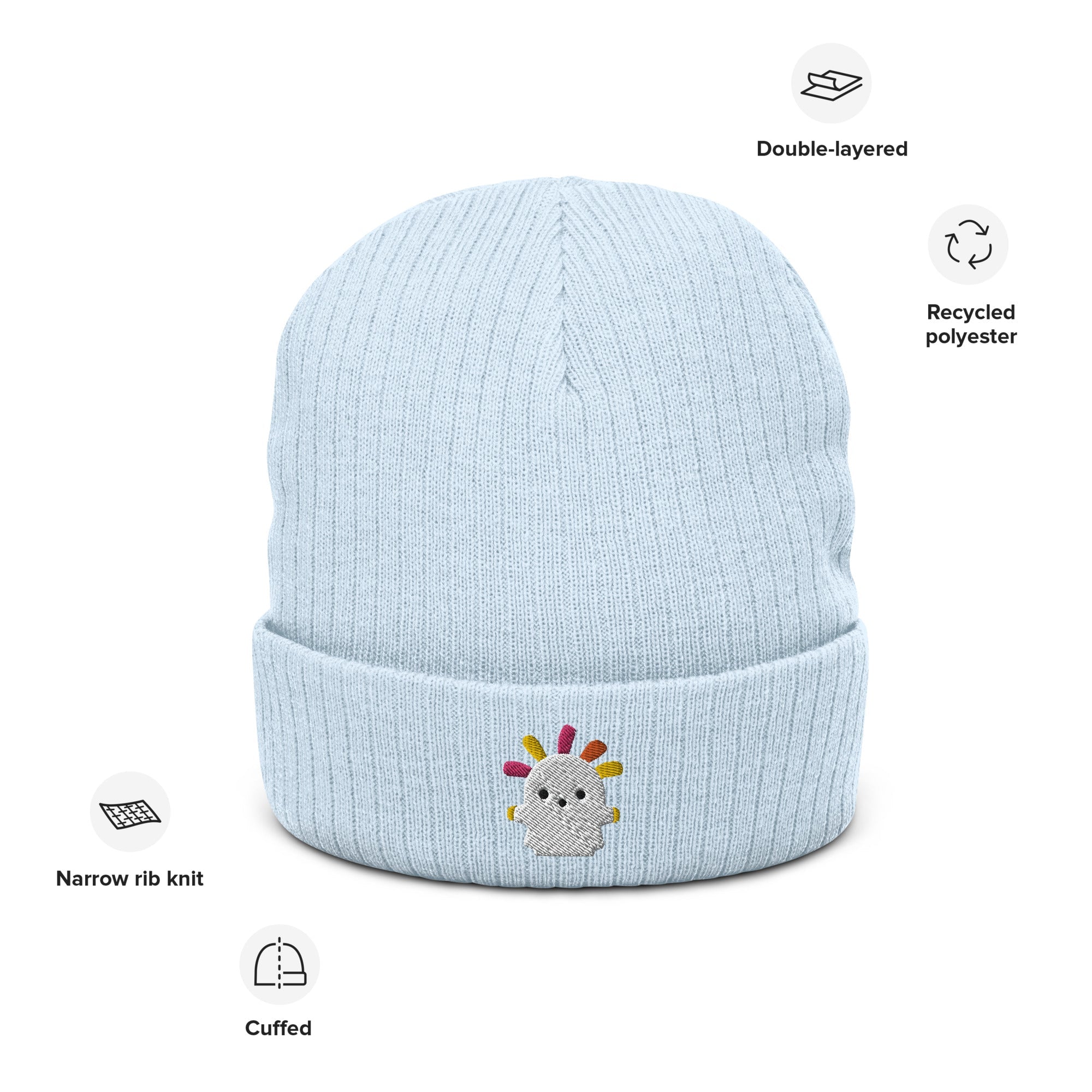 Squeakoid | Ribbed knit beanie | Animal Crossing Threads and Thistles Inventory