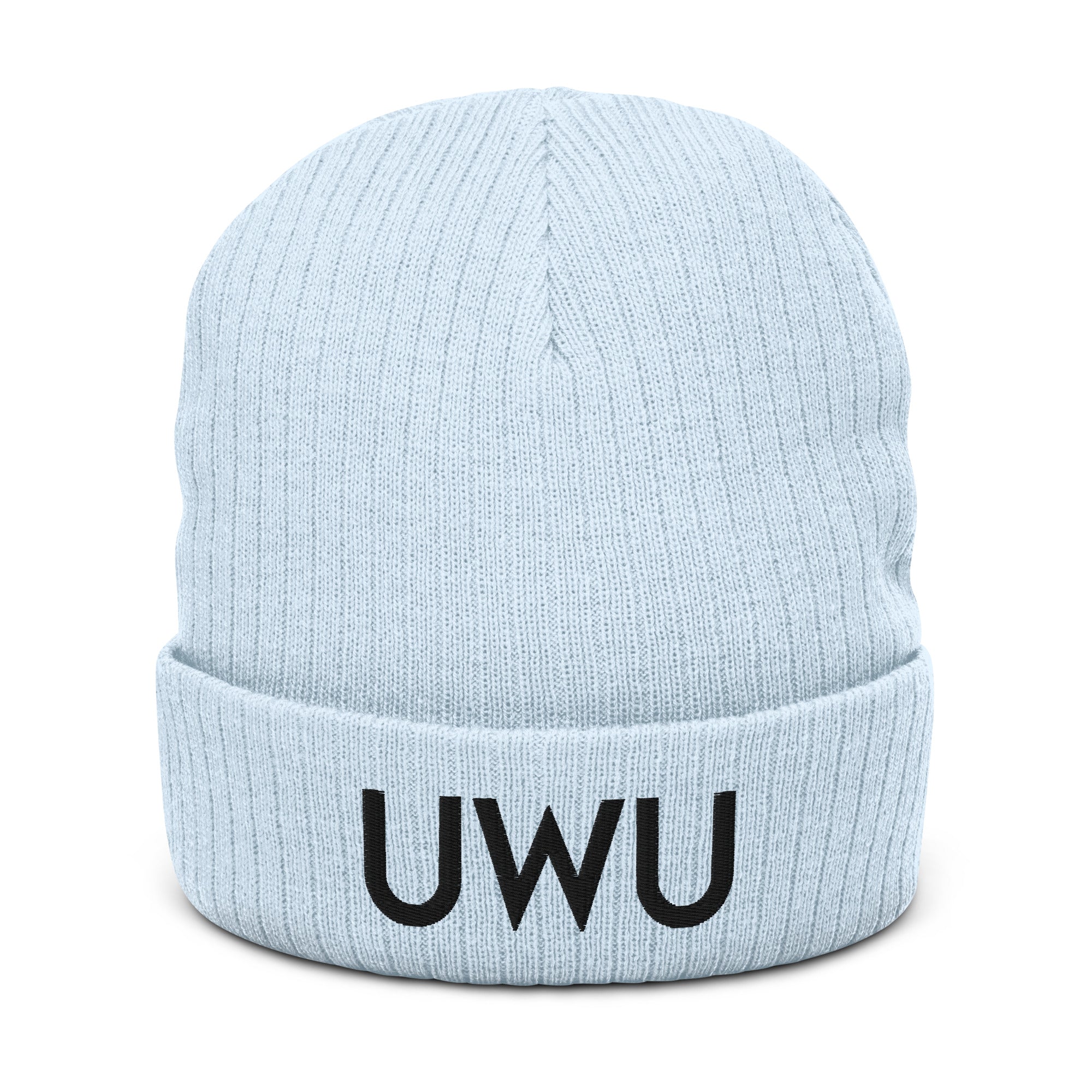 UWU | Recycled cuffed beanie Threads and Thistles Inventory Light Blue