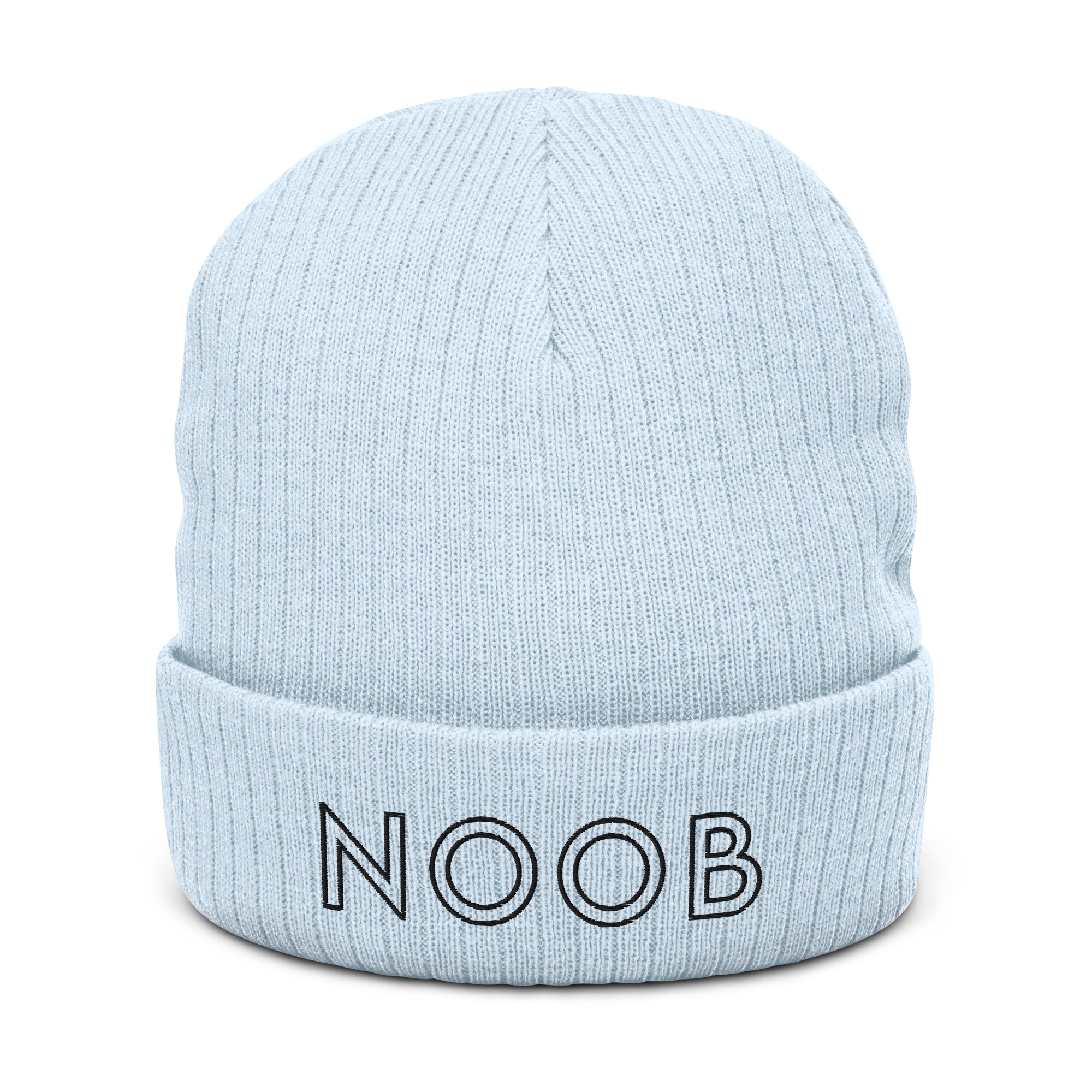 Noob | Recycled cuffed beanie Threads and Thistles Inventory Light Blue