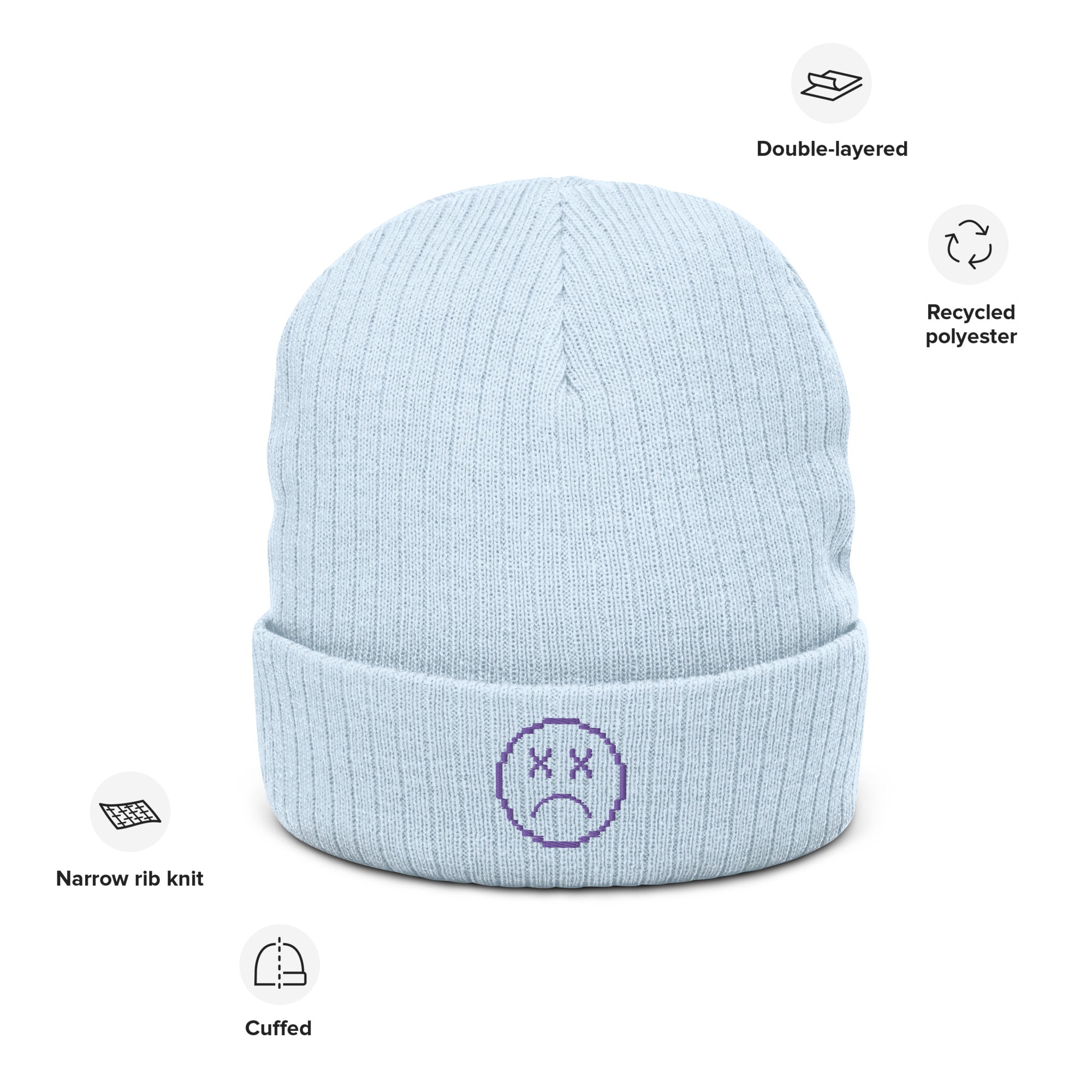 Game Over | Ribbed knit beanie Threads and Thistles Inventory