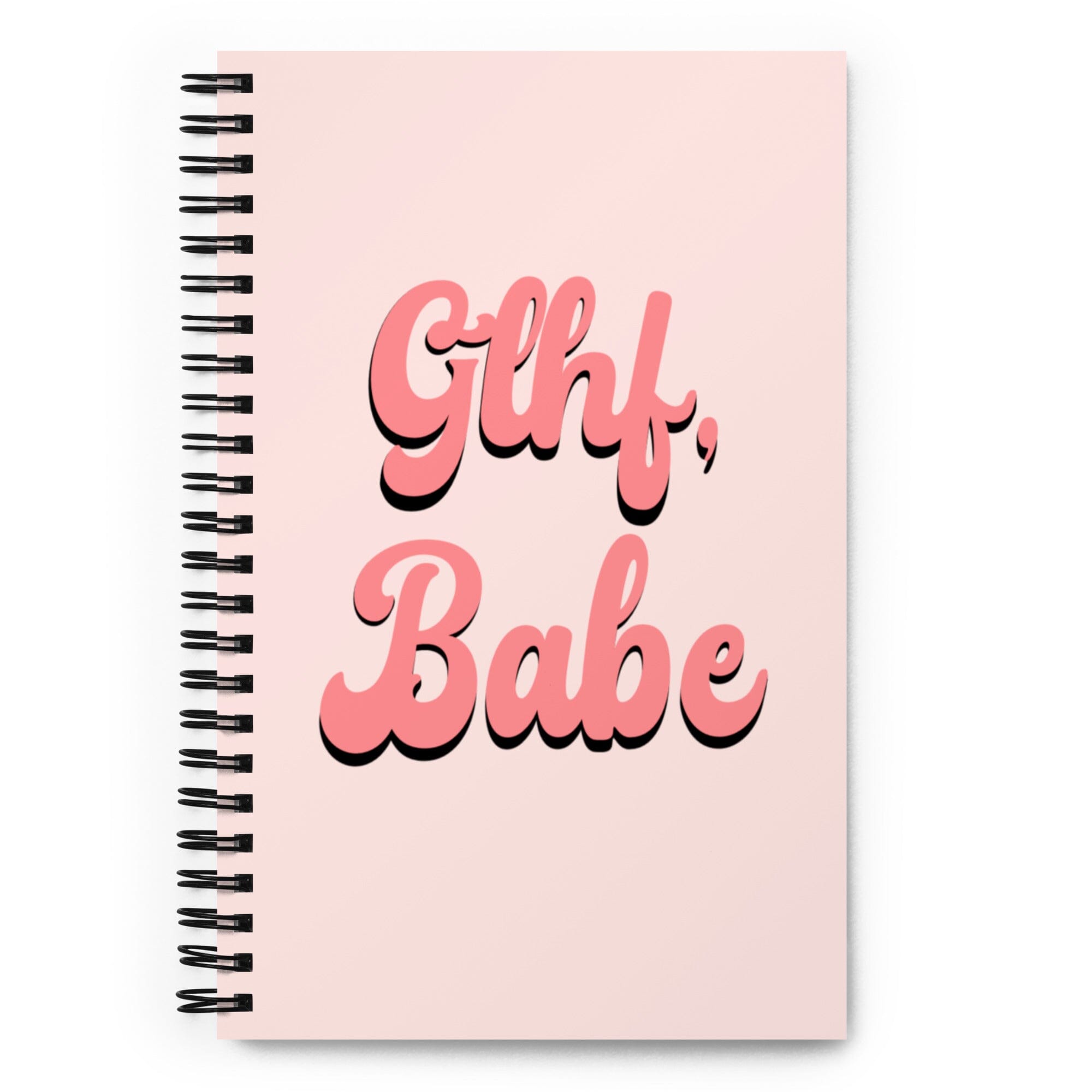 GLHF, Babe | Spiral notebook | Gamer Affirmations Threads & Thistles Inventory
