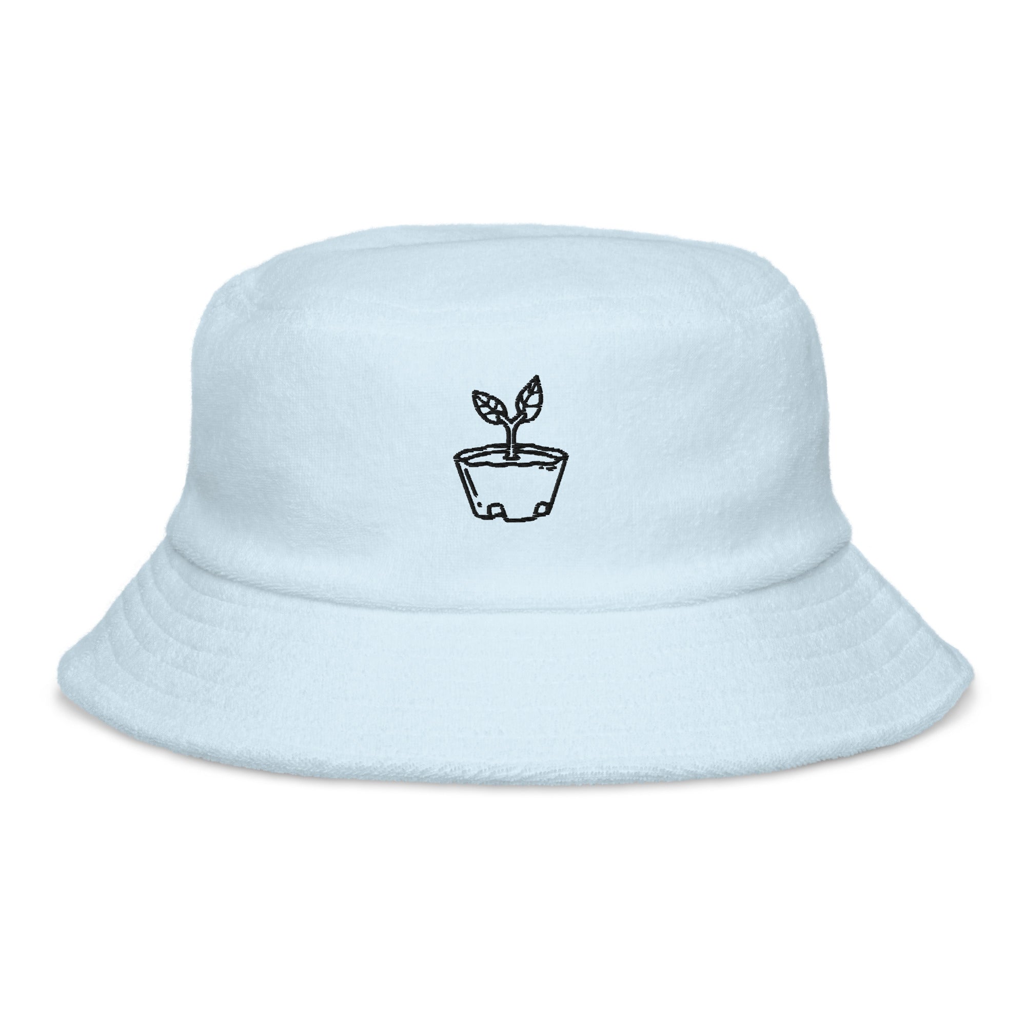 Sapling | Terry cloth bucket hat | Animal Crossing Threads and Thistles Inventory Light Blue