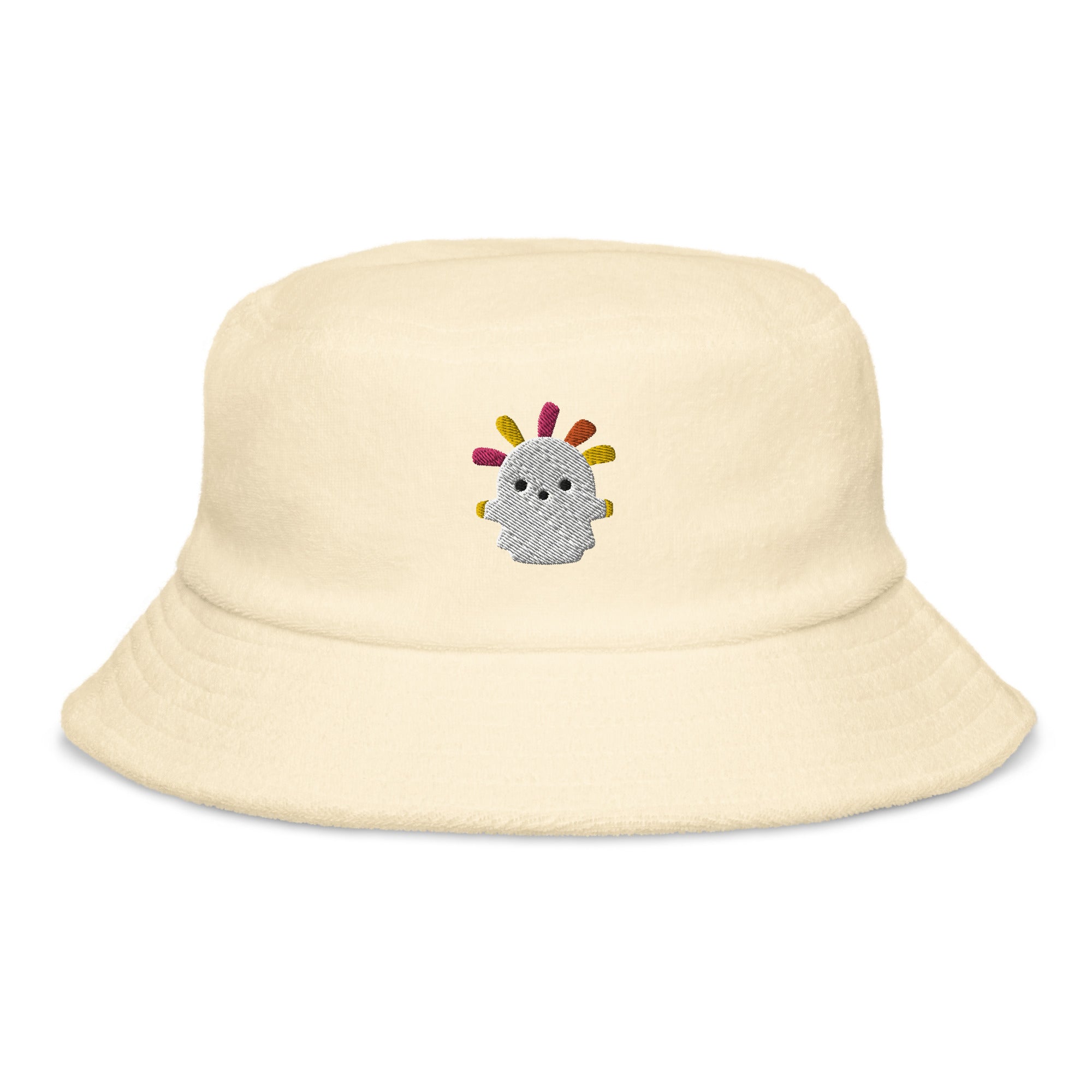 Squeakoid | Terry cloth bucket hat | Animal Crossing Threads and Thistles Inventory Light Yellow