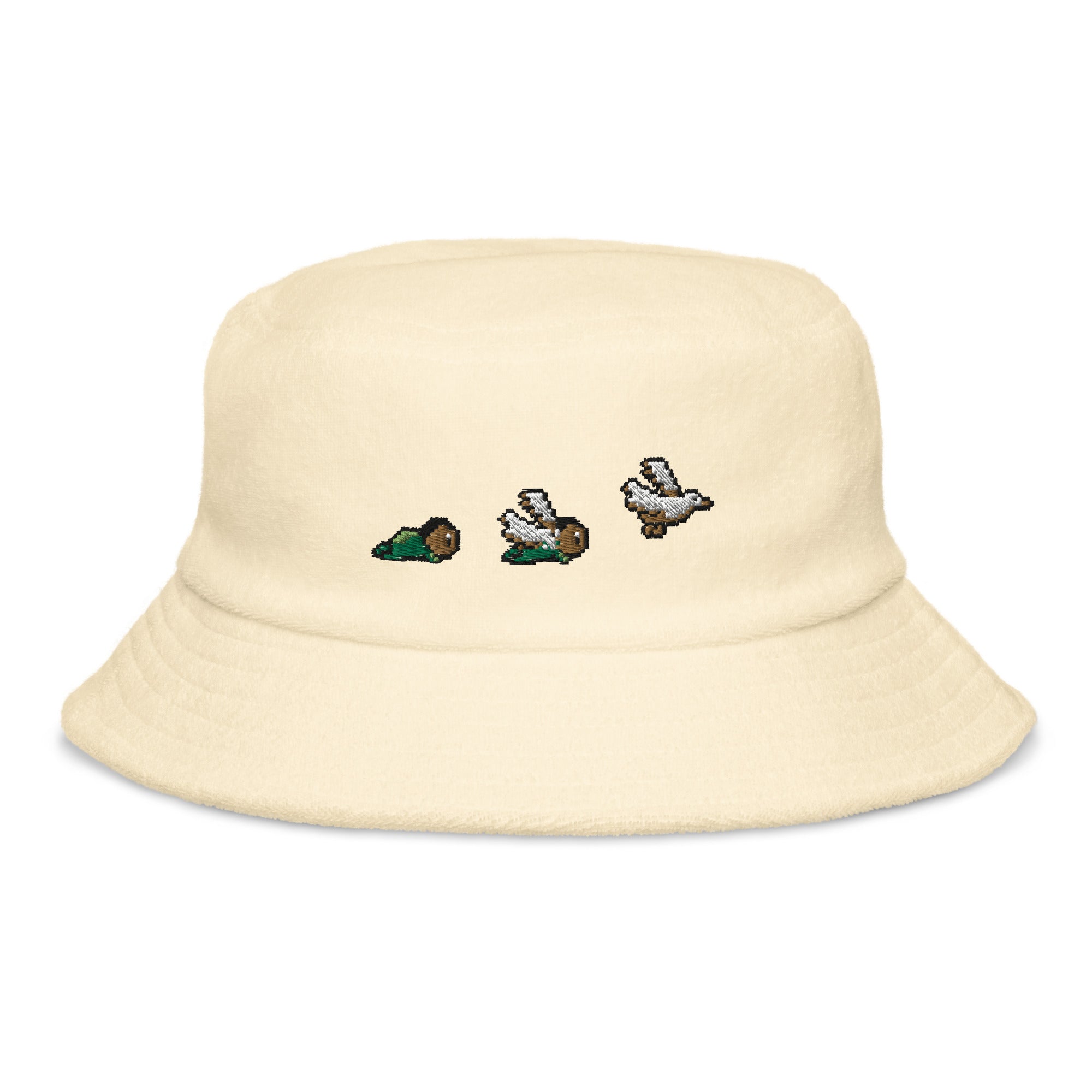 Good Humor Babies | Terry cloth bucket hat | Stardew Valley Threads and Thistles Inventory Light Yellow