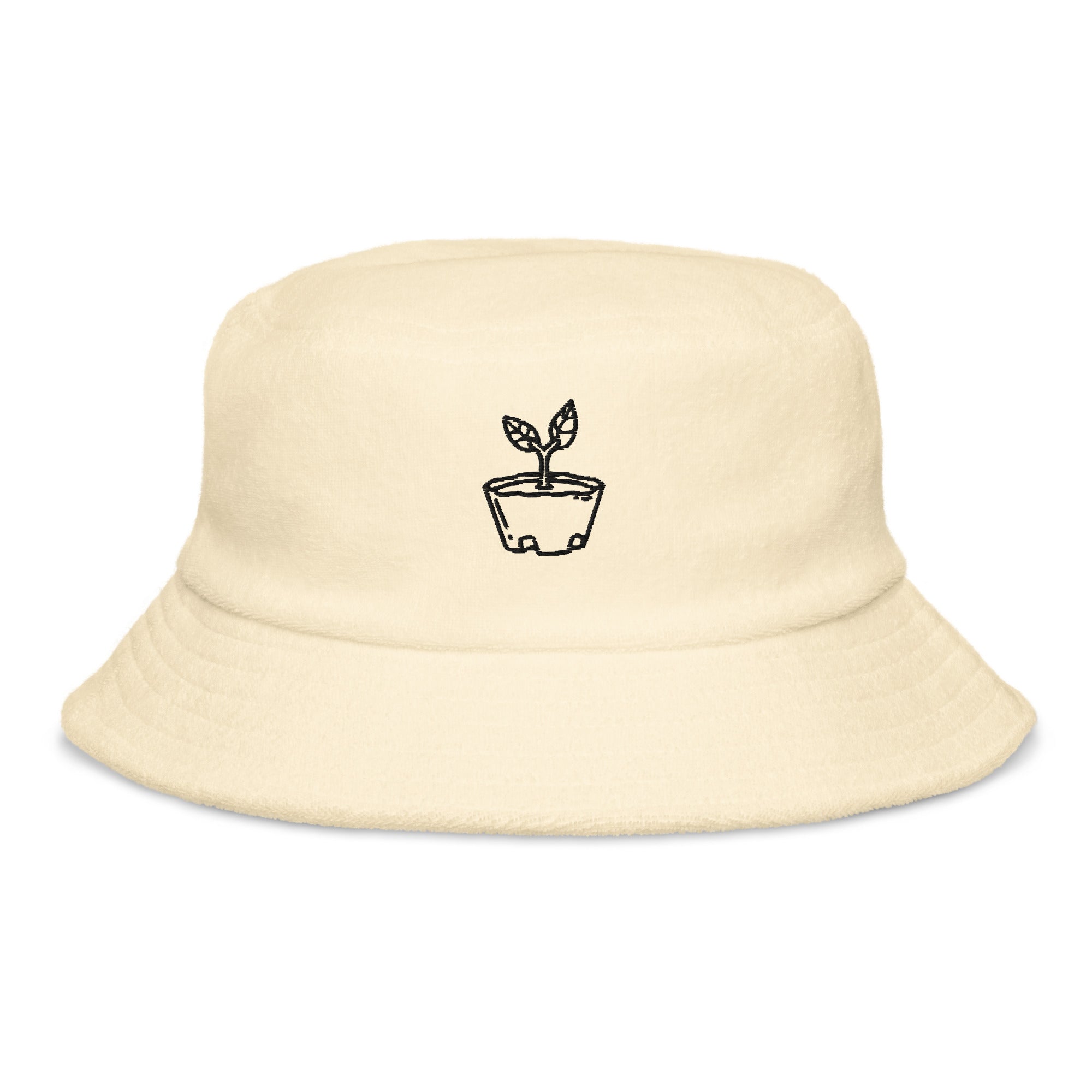Sapling | Terry cloth bucket hat | Animal Crossing Threads and Thistles Inventory Light Yellow