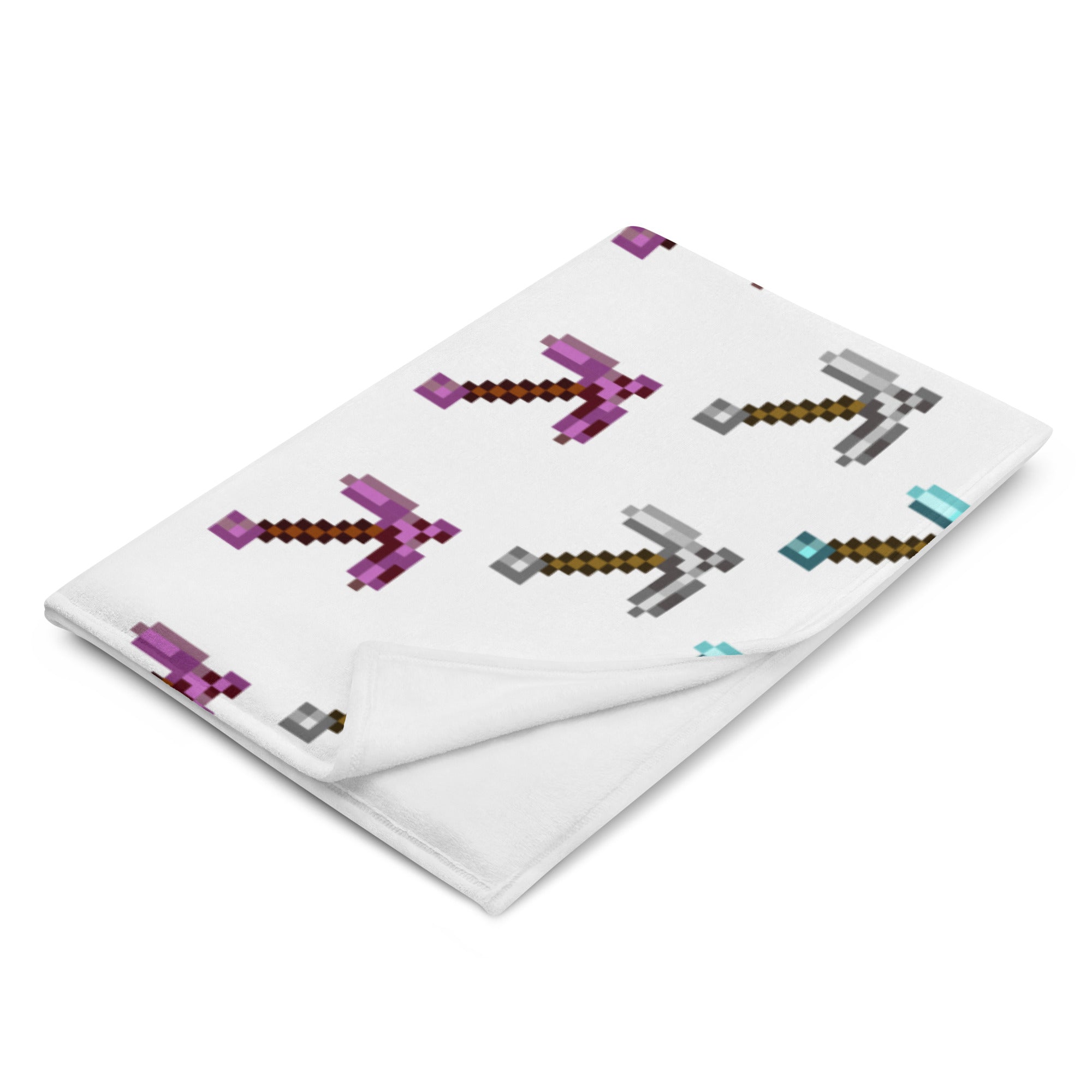 Pickaxe | 60x80 Throw Blanket | Minecraft Blankets Threads and Thistles Inventory