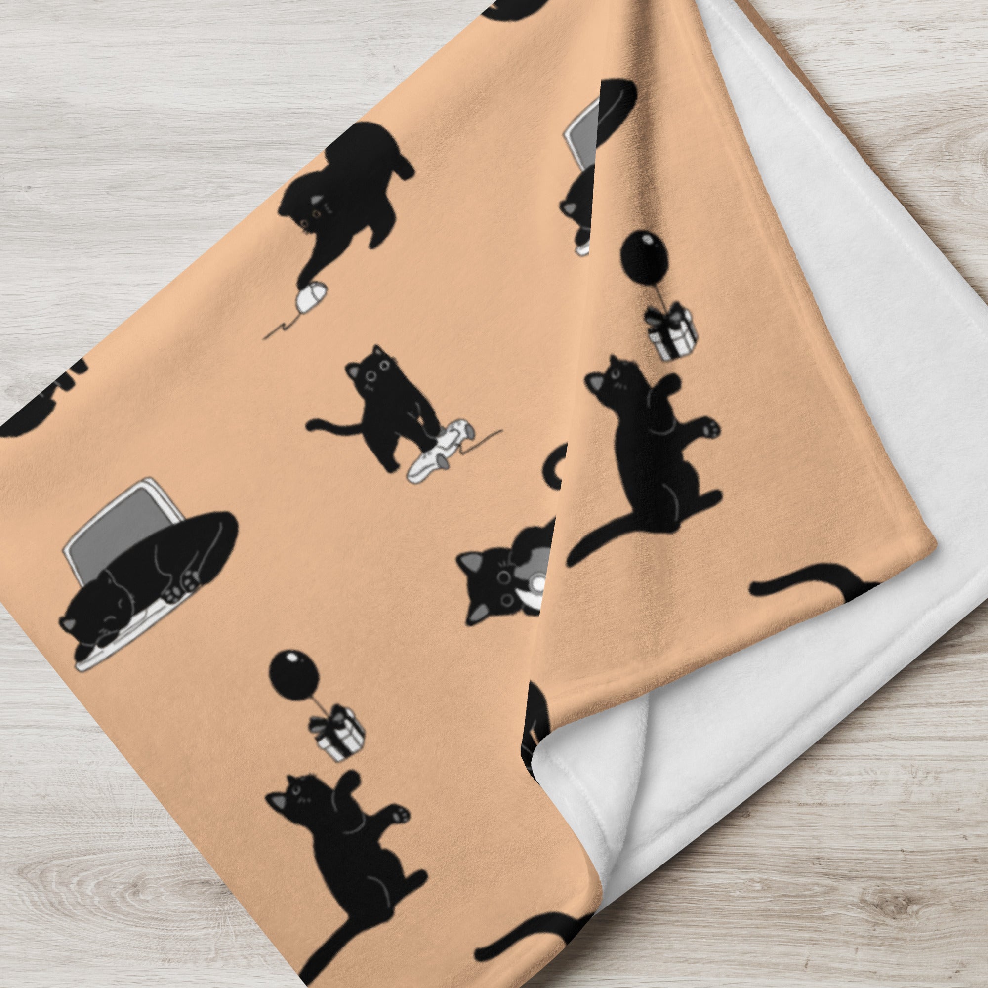 Black Cats Gaming | 60x80 Throw Blanket Blankets Threads and Thistles Inventory