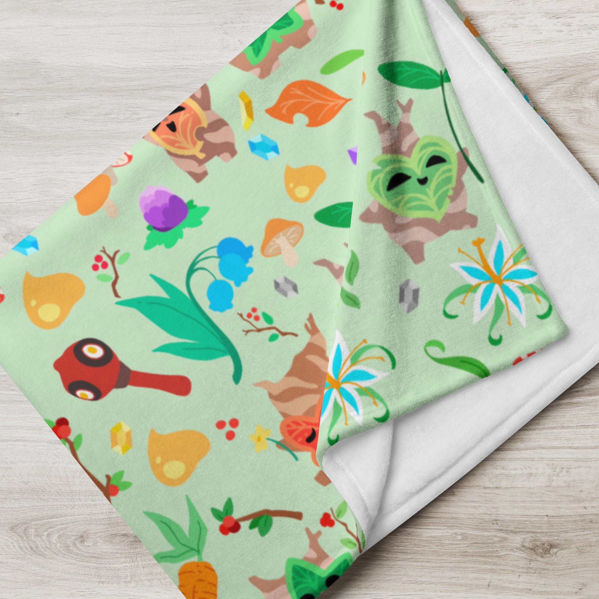 Koroks in Color | Throw Blanket | The Legend of Zelda Threads & Thistles Inventory