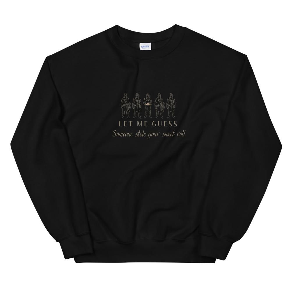 Sweet Roll | Unisex Sweatshirt | Skyrim Threads and Thistles Inventory Black S