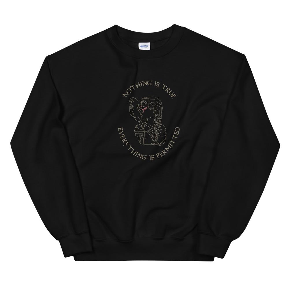 Nothing is True | Unisex Sweatshirt | Assassin's Creed Threads and Thistles Inventory Black S
