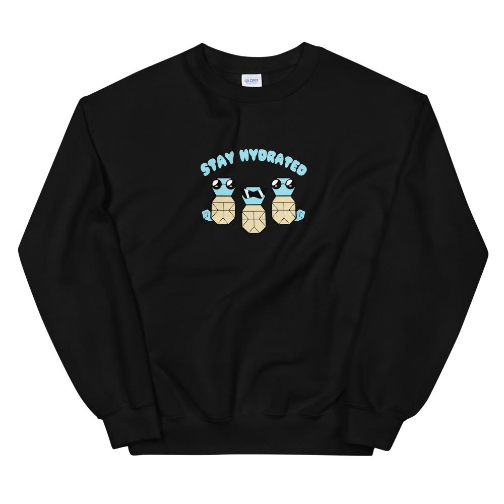 Stay Hydrated | Unisex Sweatshirt | Pokemon Threads and Thistles Inventory Black S