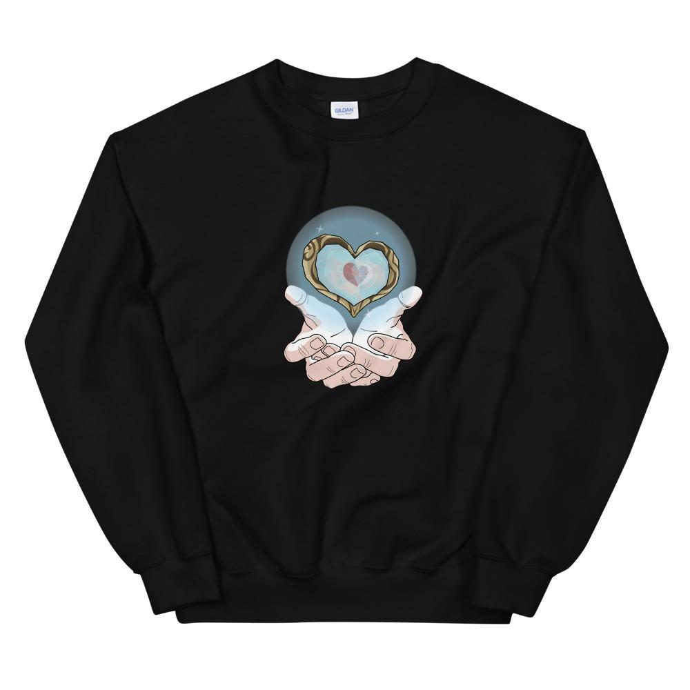 Piece of Heart | Unisex Sweatshirt | The Legend of Zelda Threads and Thistles Inventory Black 4XL