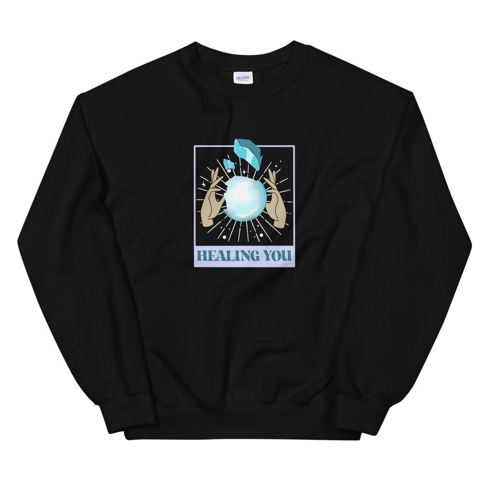 Healing You | Unisex Sweatshirt | Valorant Threads and Thistles Inventory Black S