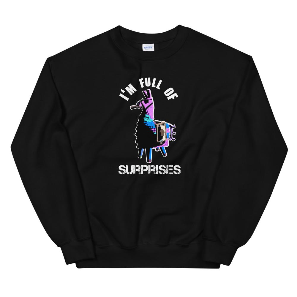Full of Surprises | Unisex Sweatshirt | Fortnite Threads and Thistles Inventory Black S