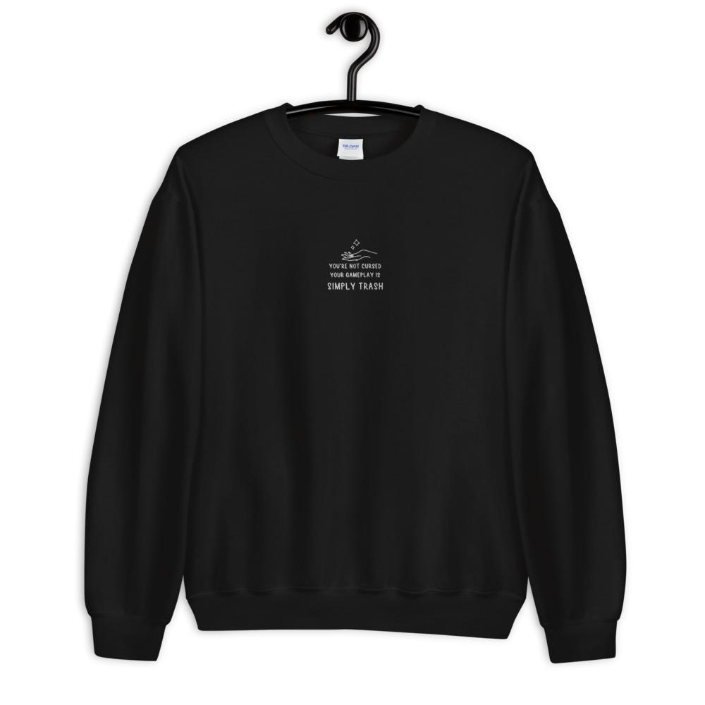 You're Not Cursed | Embroidered Unisex Sweatshirt Threads and Thistles Inventory Black S