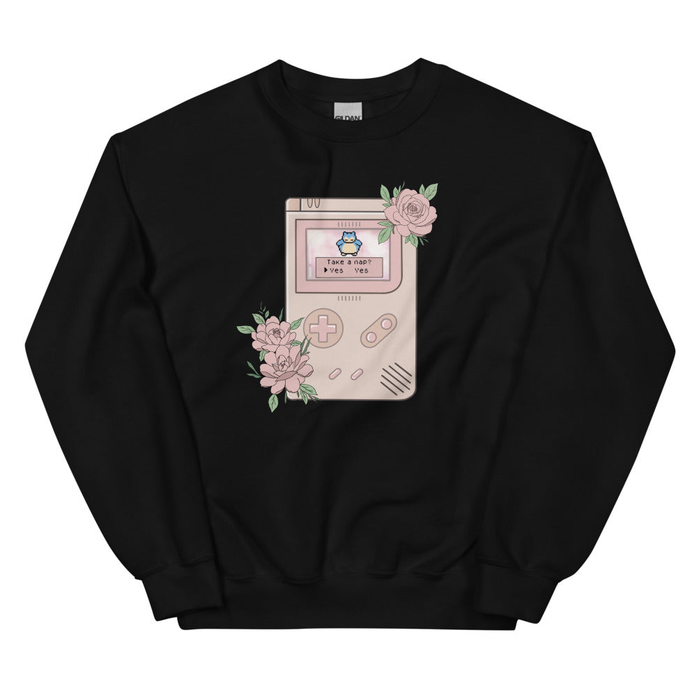 Take a Nap? | Unisex Sweatshirt | Pokemon Threads and Thistles Inventory Black S