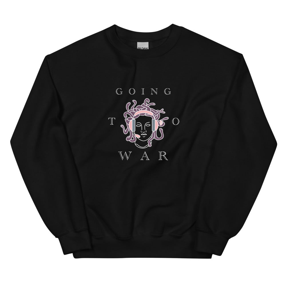 Going to War | Unisex Sweatshirt | Feminist Gamer Threads and Thistles Inventory Black S