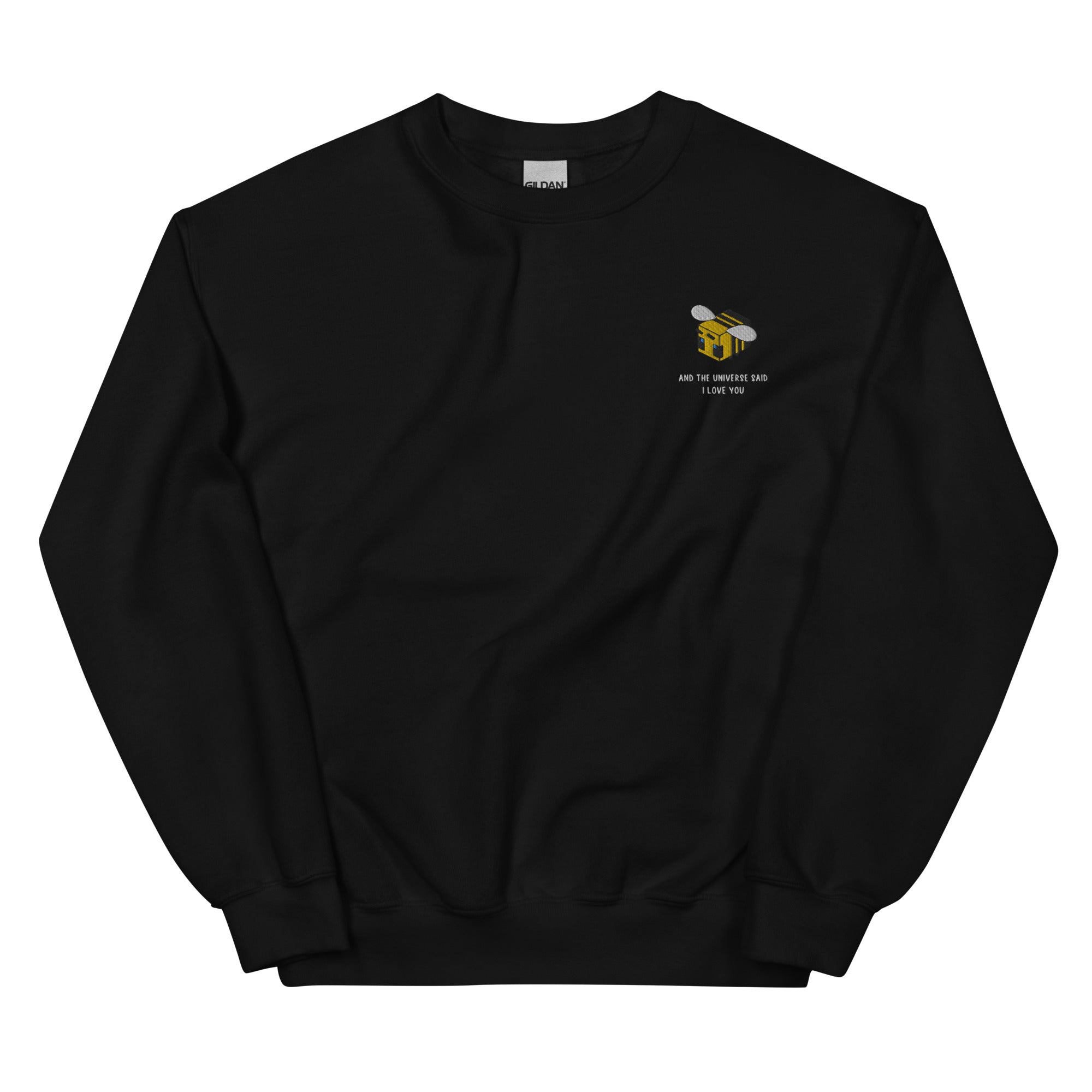 The Universe Said I Love You | Unisex Sweatshirt | Minecraft Threads and Thistles Inventory Black S