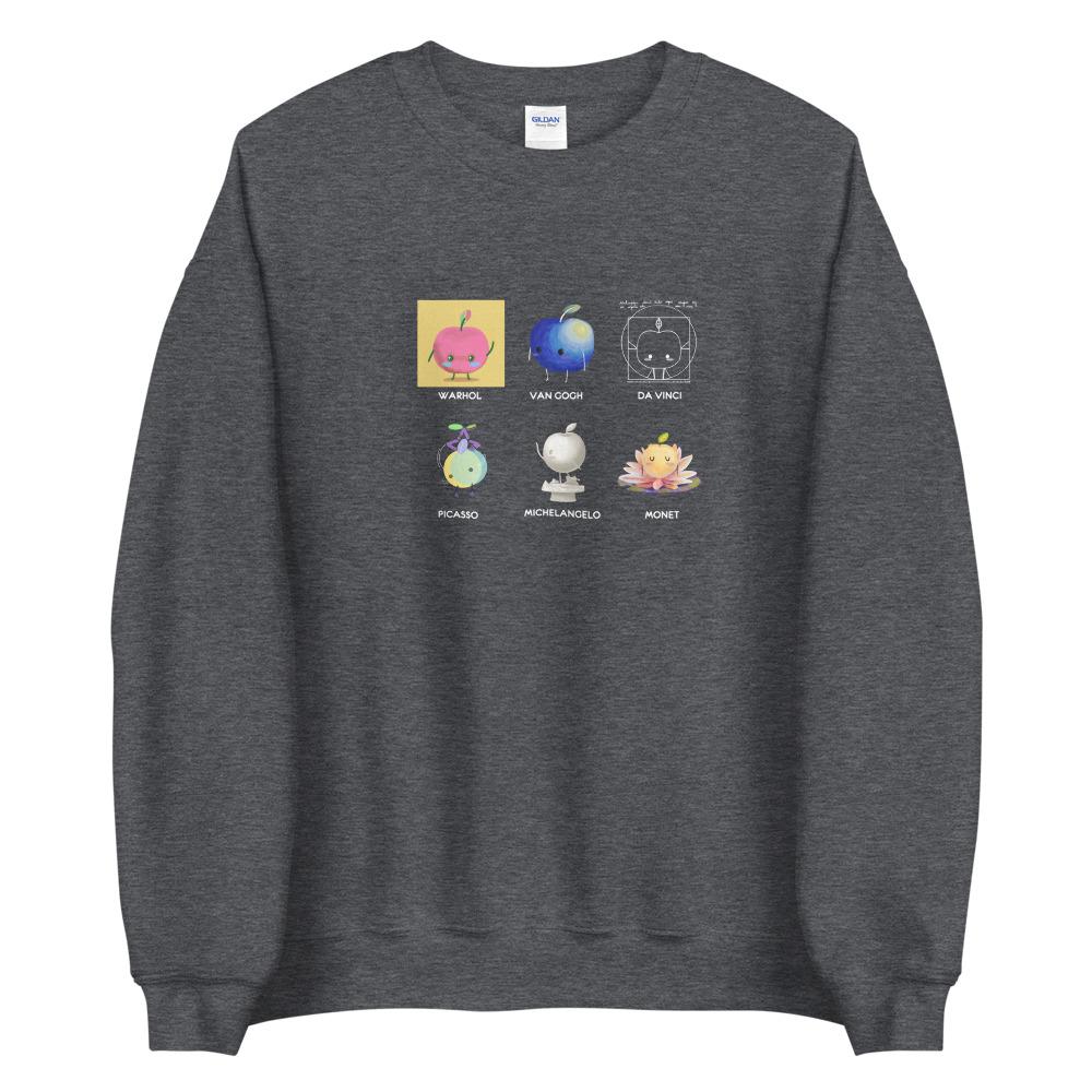 Junimo Artists | Unisex Sweatshirt | Stardew Valley Threads and Thistles Inventory Dark Heather S