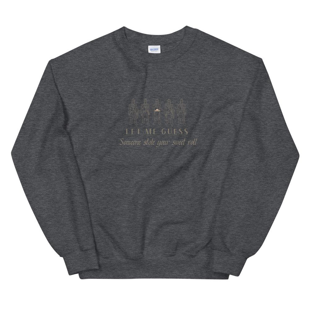Sweet Roll | Unisex Sweatshirt | Skyrim Threads and Thistles Inventory Dark Heather S