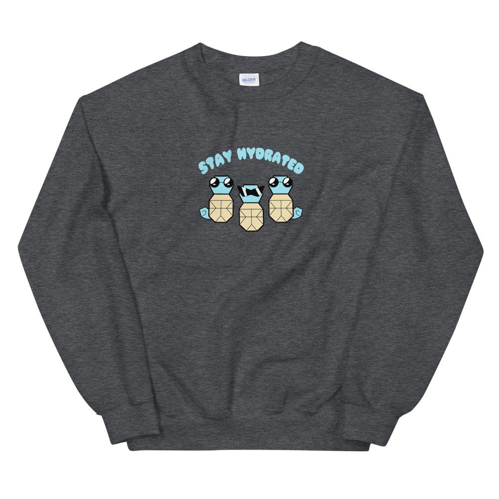 Stay Hydrated | Unisex Sweatshirt | Pokemon Threads and Thistles Inventory Dark Heather S