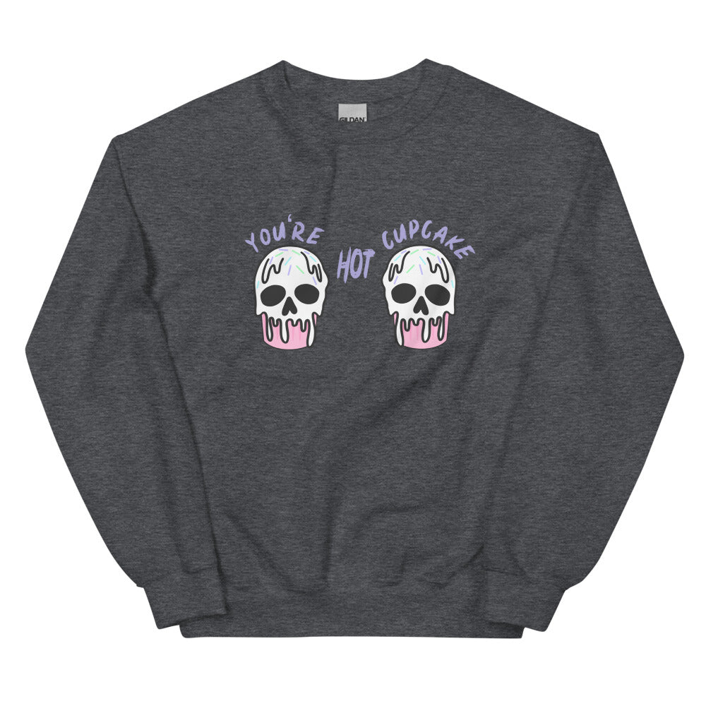 You're Hot Cupcake | Unisex Sweatshirt | League of Legends Threads and Thistles Inventory Dark Heather S