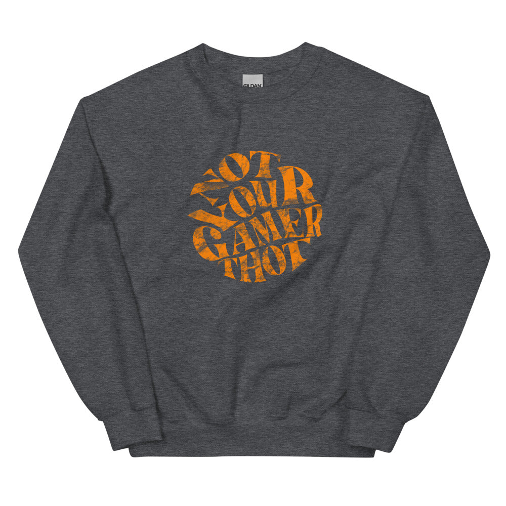 Gamer Thot (distressed design) | Unisex Sweatshirt | Feminist Gamer Threads and Thistles Inventory Dark Heather S