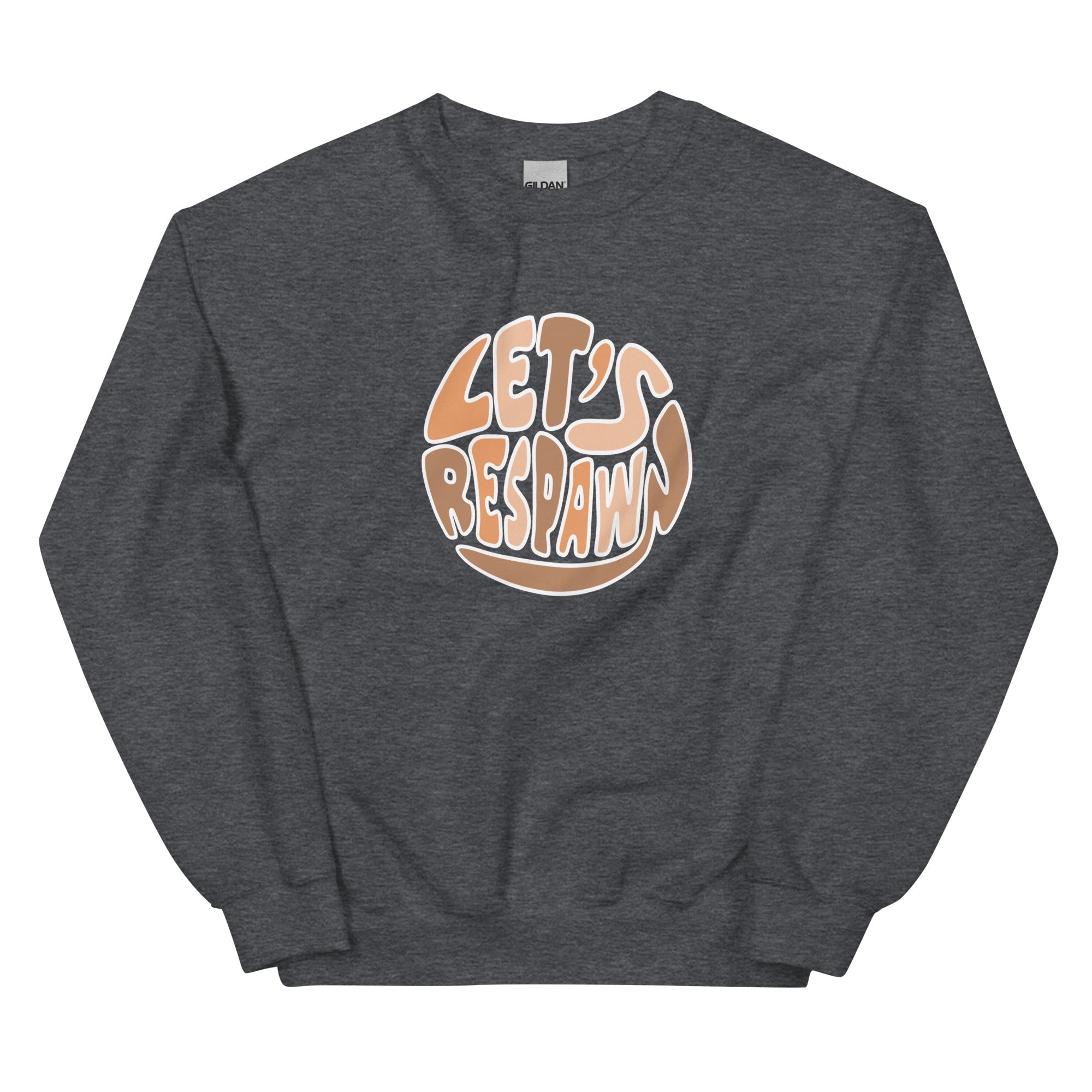Let's Respawn | Unisex Sweatshirt Threads and Thistles Inventory Dark Heather S