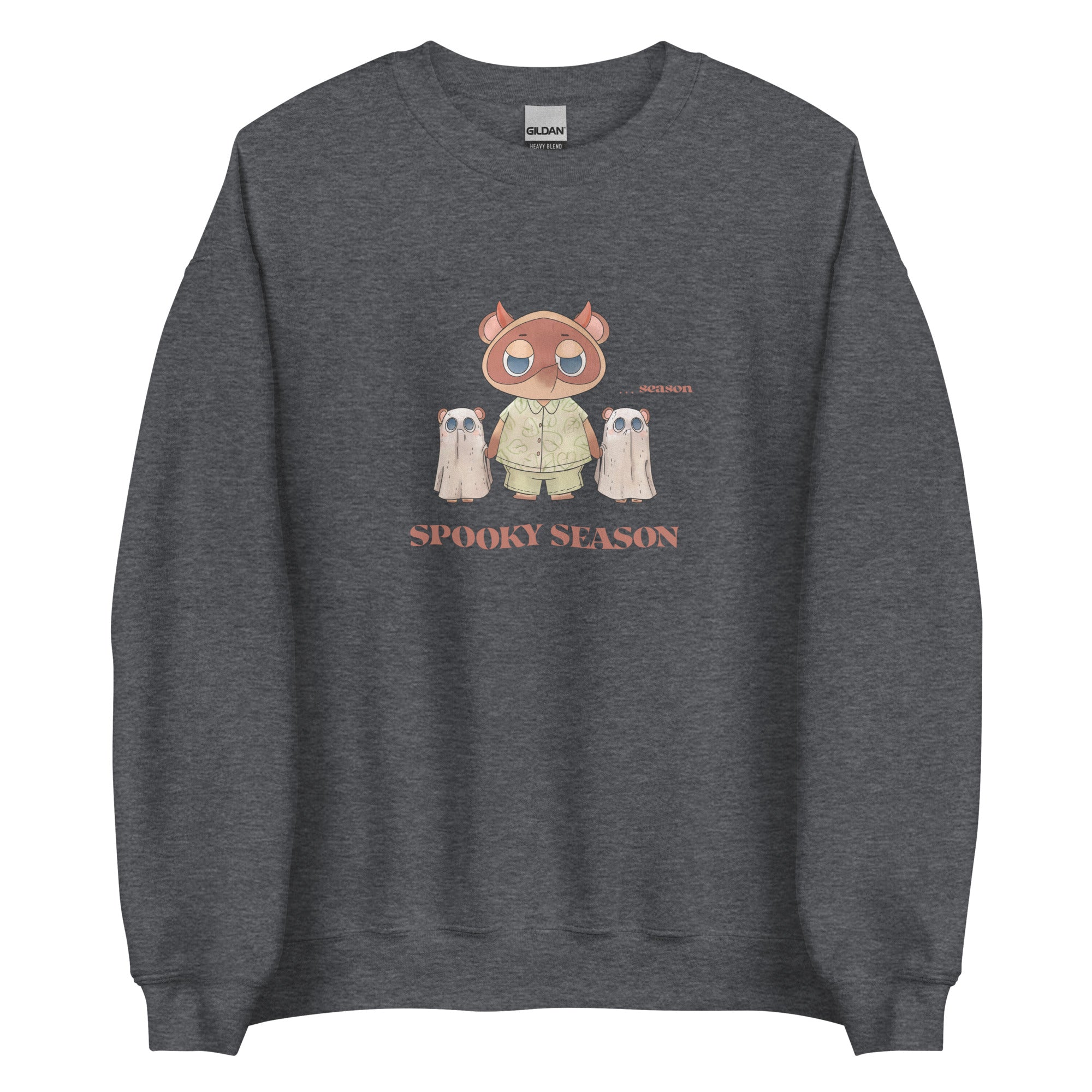 Spooky Season | Unisex Sweatshirt | Animal Crossing Fall Cozy Gamer Threads and Thistles Inventory Dark Heather S