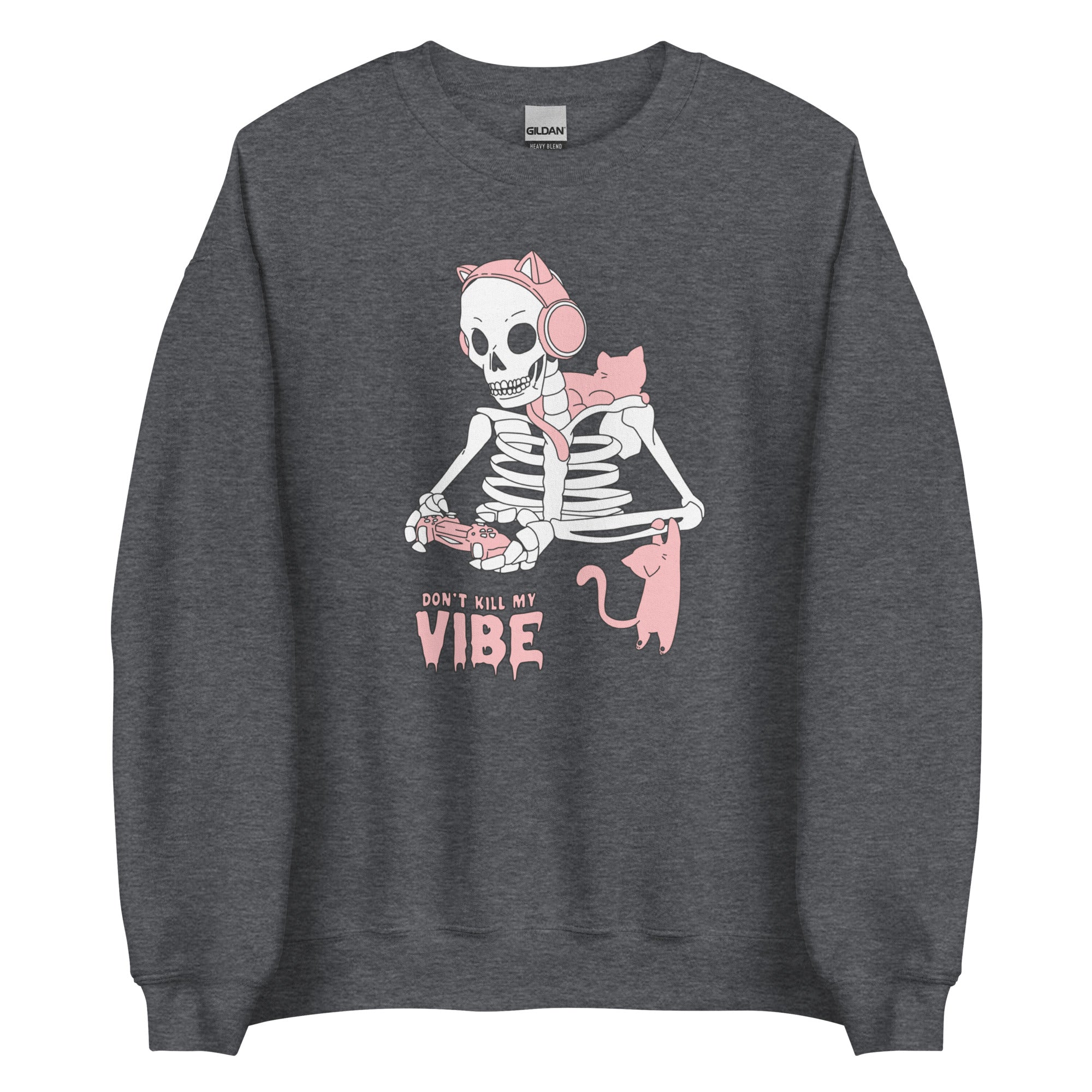 Don't Kill my Vibe | Fall Unisex Sweatshirt Threads & Thistles Inventory Dark Heather S