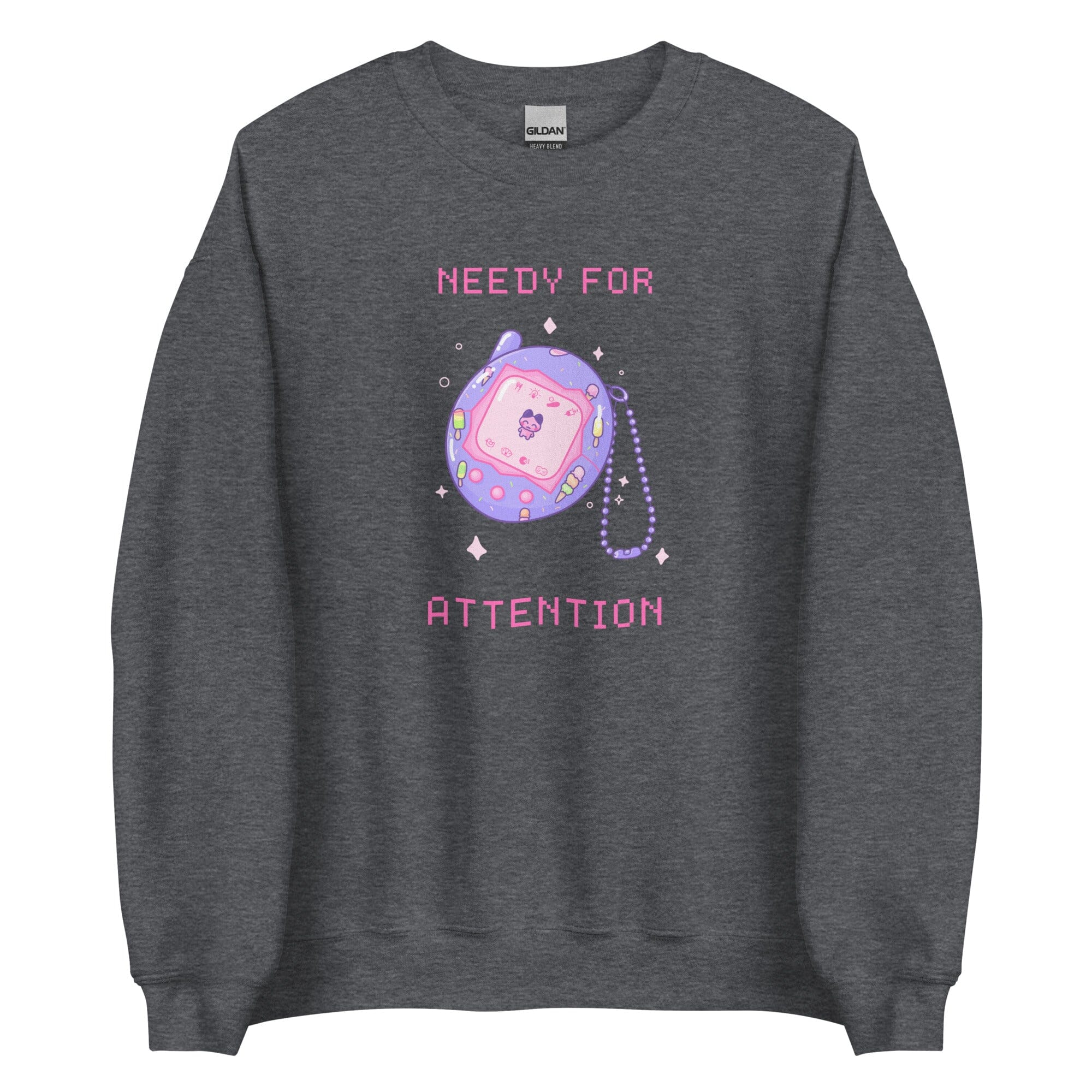 Needy for Attention | Unisex Sweatshirt | Retro Gaming Threads & Thistles Inventory Dark Heather S