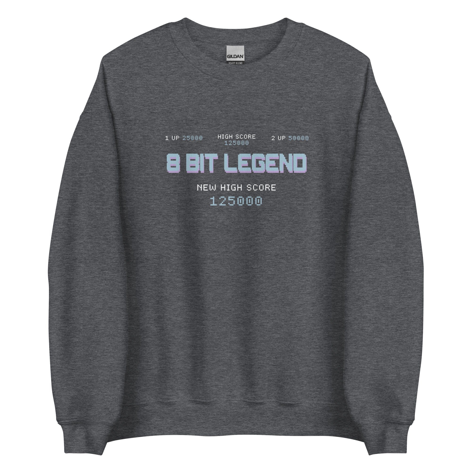8-Bit Legend | Unisex Sweatshirt | Retro Gaming Threads & Thistles Inventory Dark Heather S